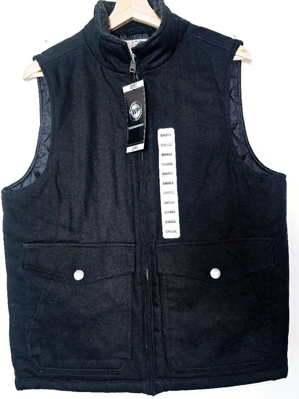 Weatherproof NWT Black Heritage Brand Workwear Puffer Vest Size S